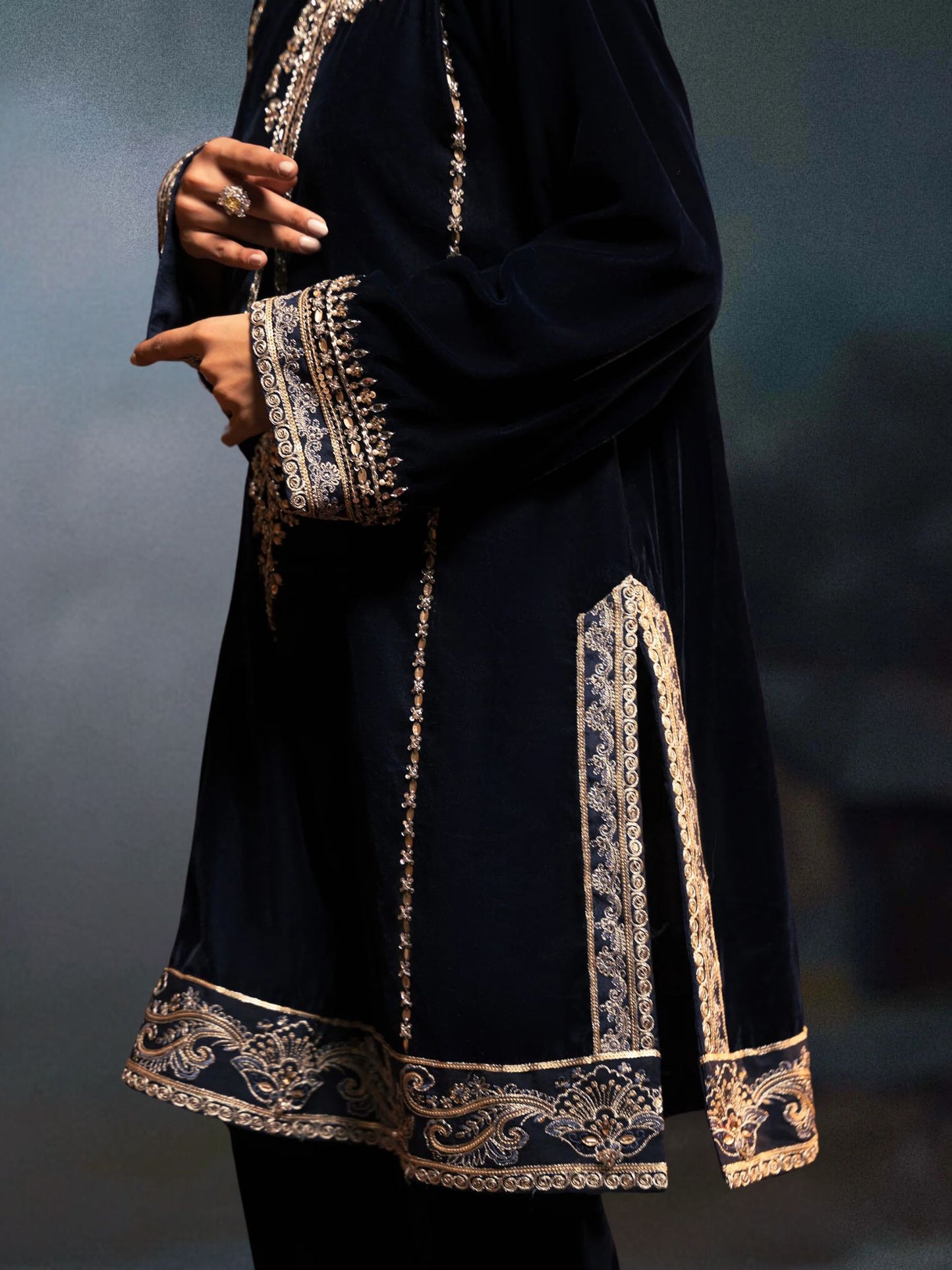 MIDNIGHT VELVET BLACK SUIT