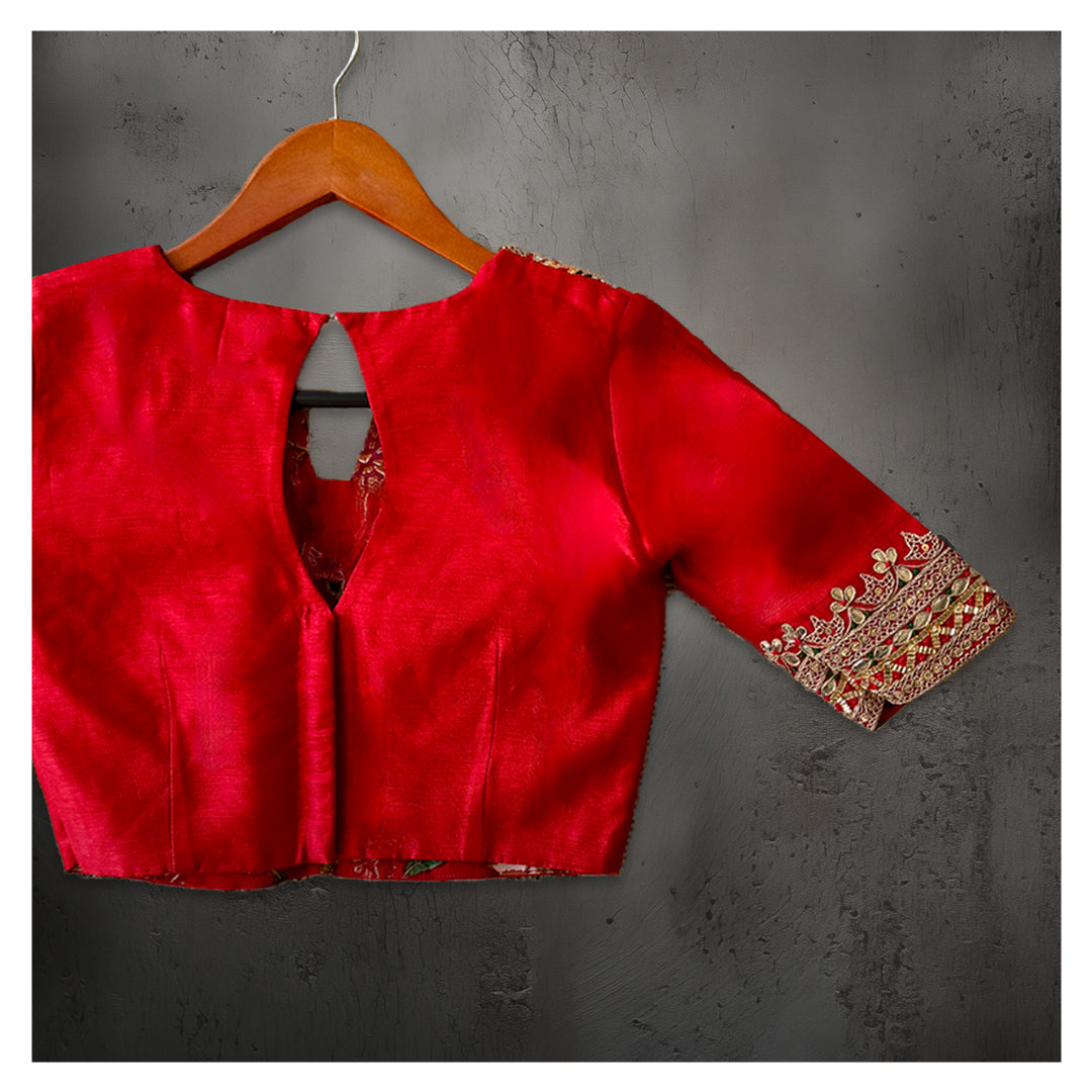 HAND EMBROIDERED GOTAPATTI BANDHEJ BLACK SILK SARI