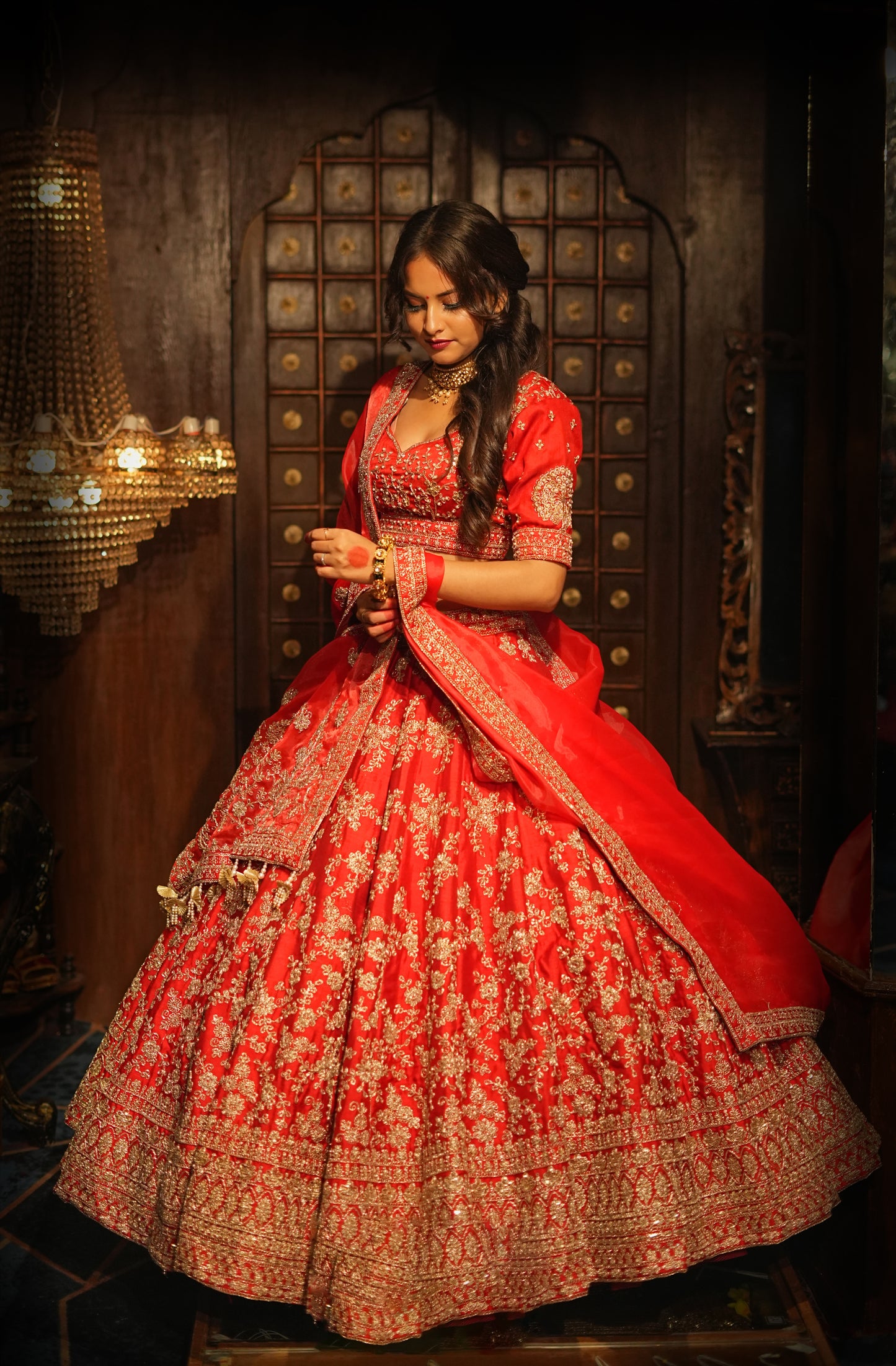 PAISELY GRADATION JAAL GAARA SILK LEHENGA