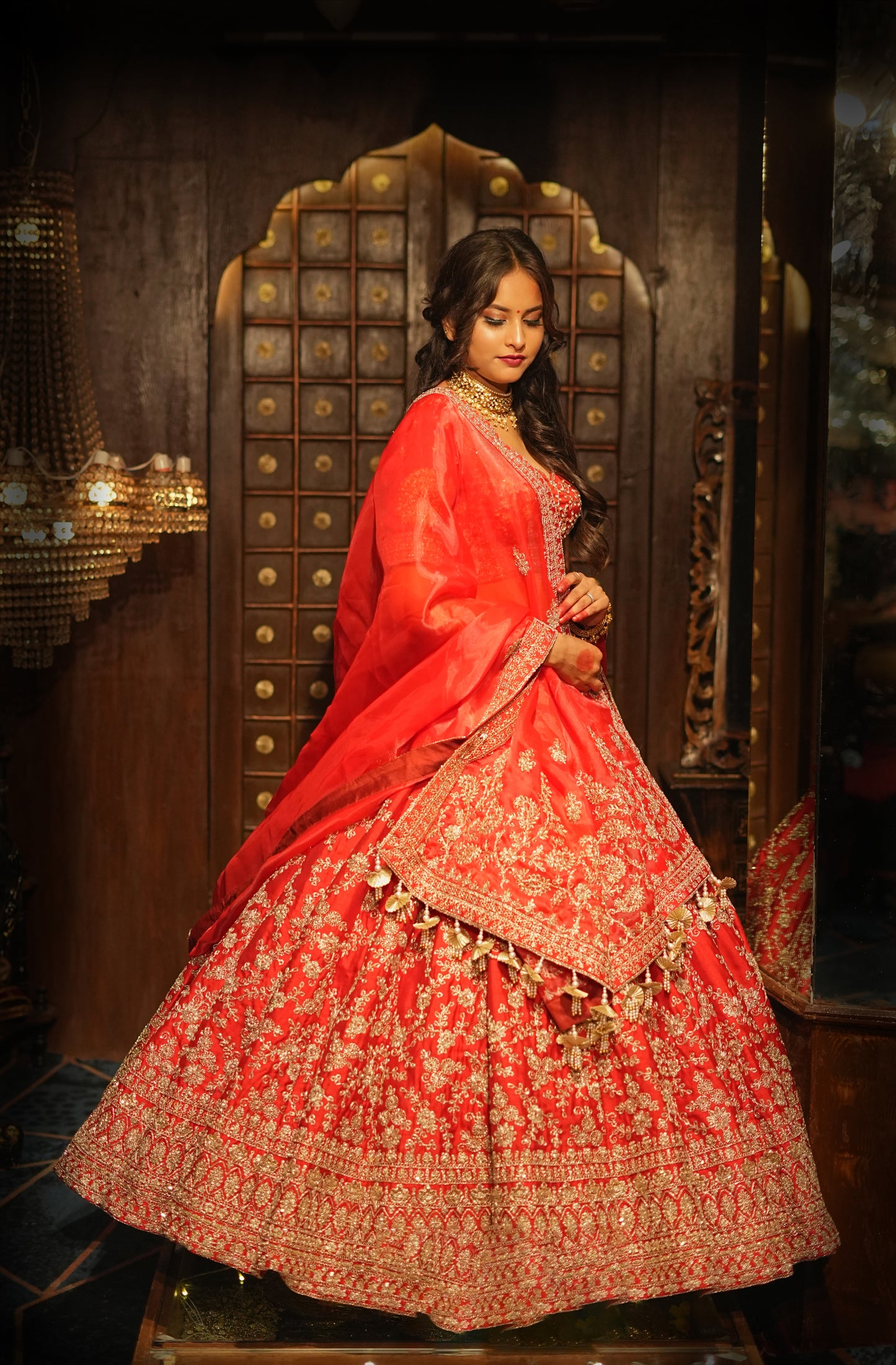PAISELY GRADATION JAAL GAARA SILK LEHENGA