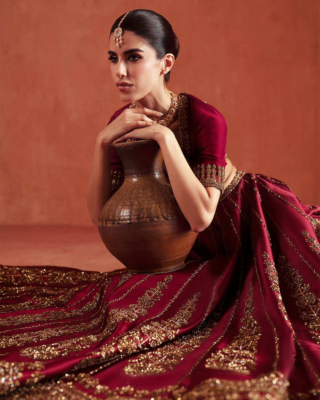 DARK PINK BRIDAL LEHENGA
