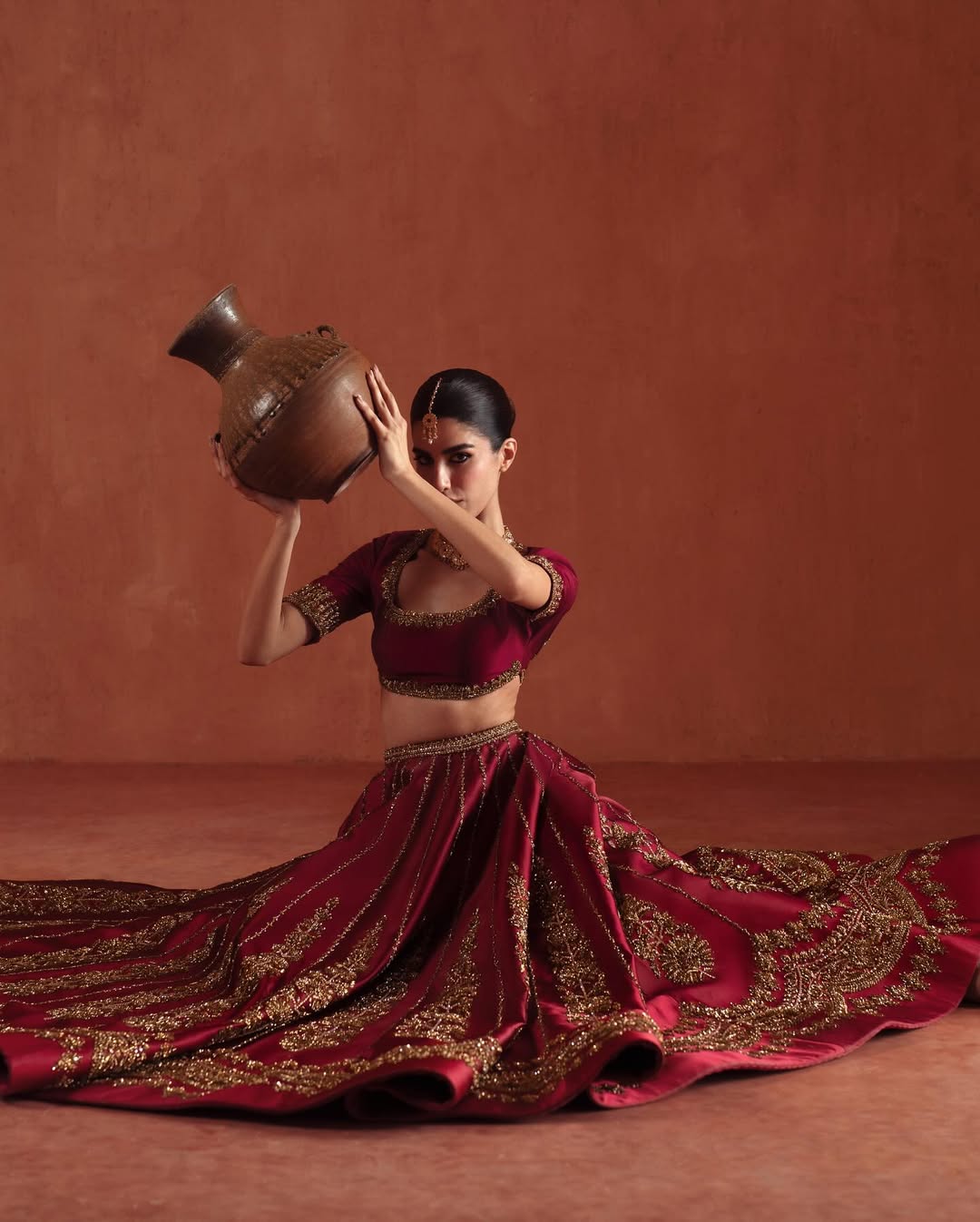 DARK PINK BRIDAL LEHENGA