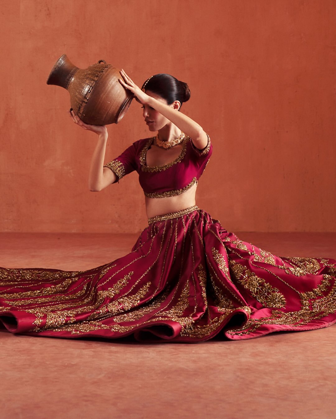 DARK PINK BRIDAL LEHENGA