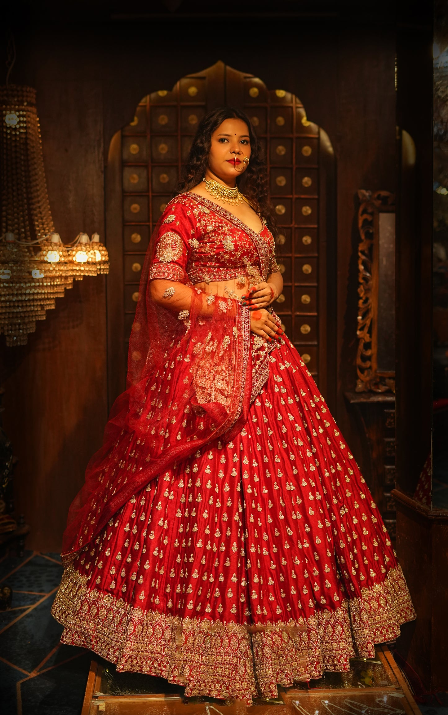 PAISLEY BUTTI SILK LEHENGA