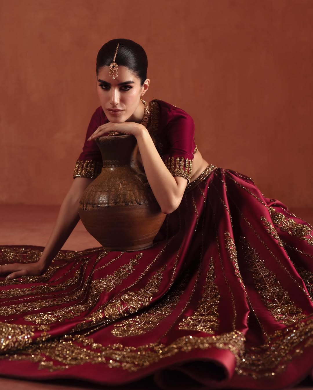DARK PINK BRIDAL LEHENGA