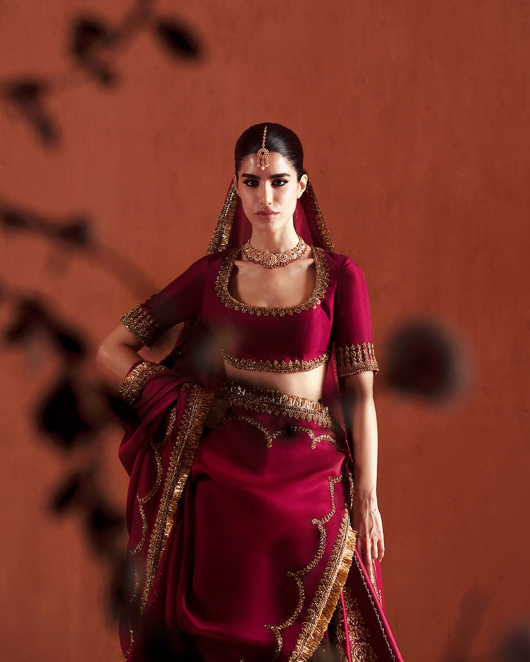 DARK PINK BRIDAL LEHENGA