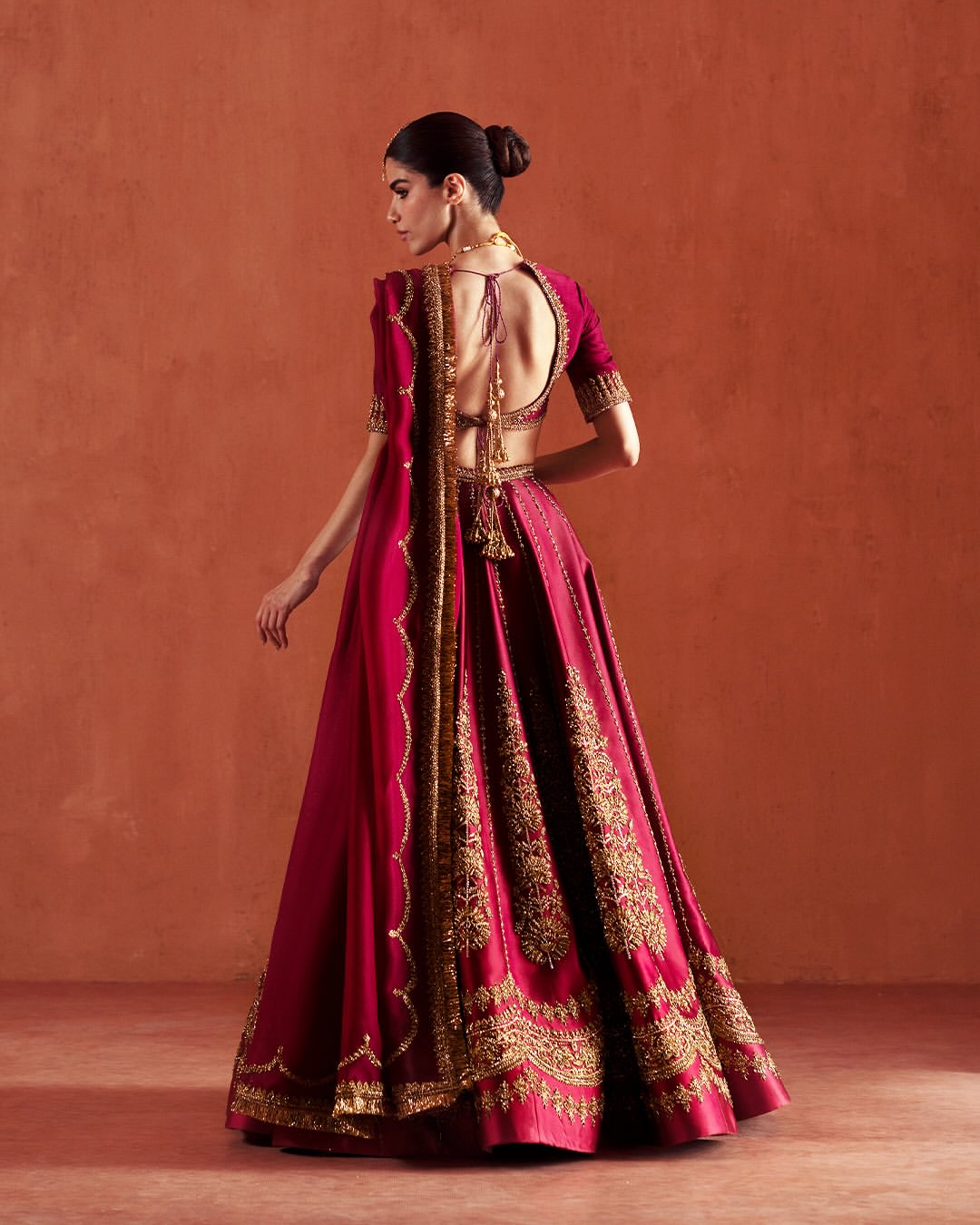 DARK PINK BRIDAL LEHENGA