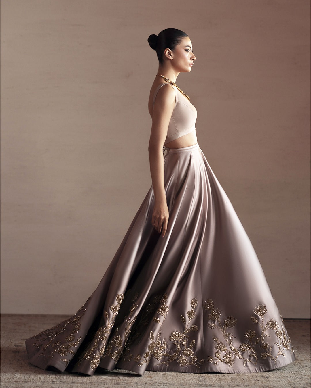 SPRING LILAC SILK LEHENGA