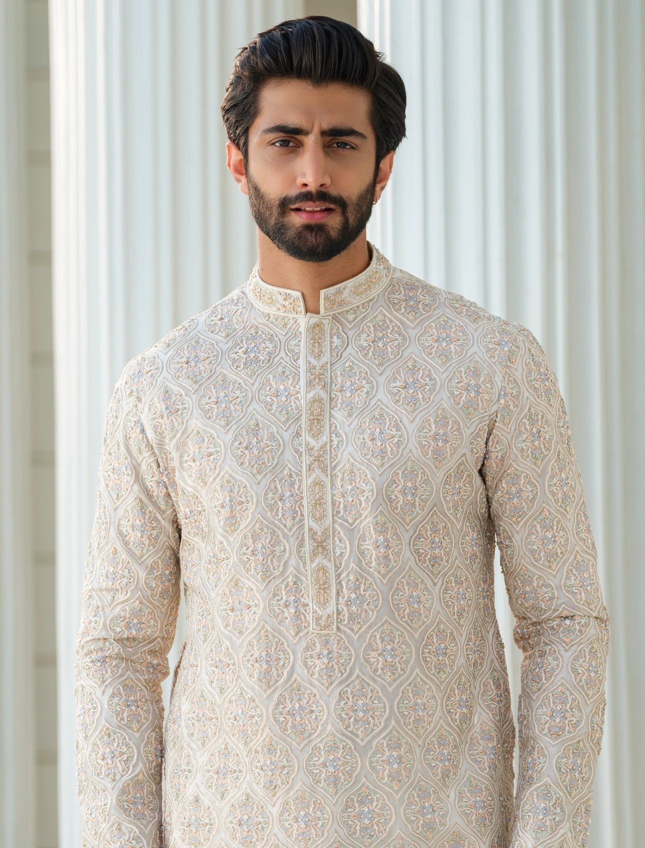 ORGANZA KURTA WITH HAND ZARDOZI & KARCHOPI EMBROIDERY